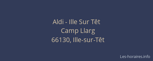 Aldi - Ille Sur Têt