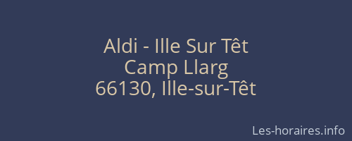 Aldi - Ille Sur Têt