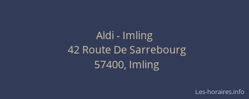 Aldi - Imling