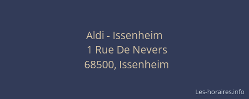Aldi - Issenheim