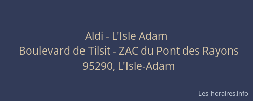 Aldi - L'Isle Adam