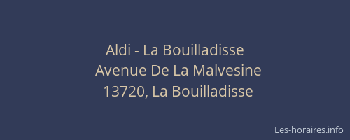 Aldi - La Bouilladisse