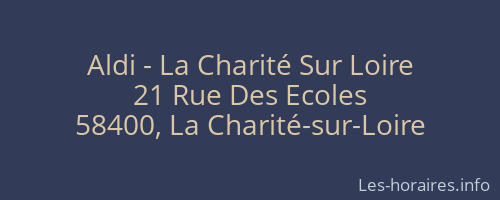 Aldi - La Charité Sur Loire