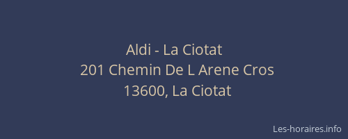 Aldi - La Ciotat