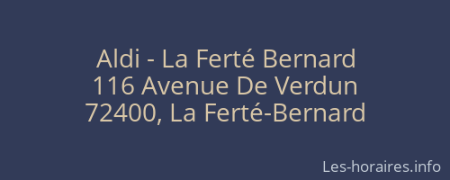 Aldi - La Ferté Bernard