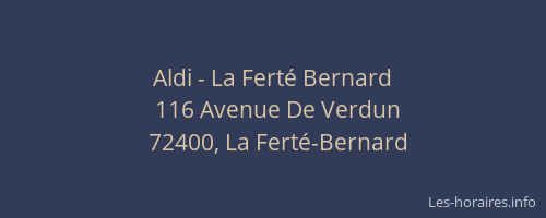 Aldi - La Ferté Bernard
