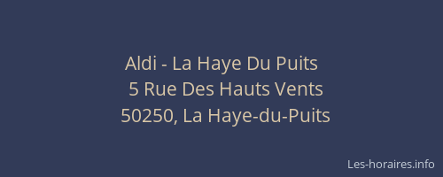 Aldi - La Haye Du Puits