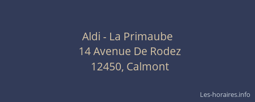 Aldi - La Primaube