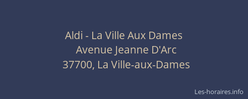 Aldi - La Ville Aux Dames