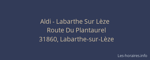 Aldi - Labarthe Sur Lèze