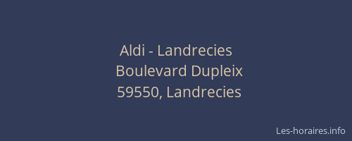 Aldi - Landrecies