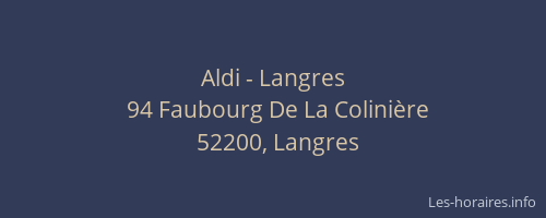 Aldi - Langres