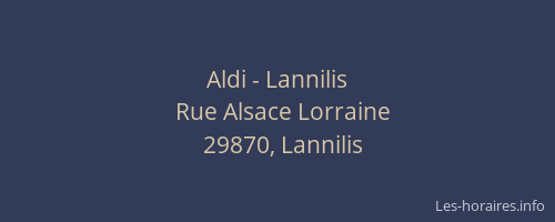 Aldi - Lannilis