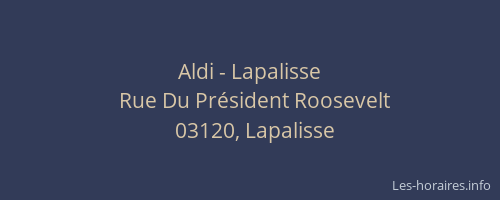 Aldi - Lapalisse