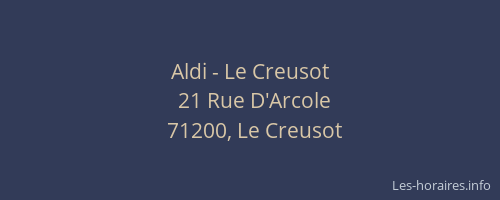 Aldi - Le Creusot