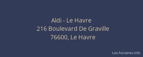 Aldi - Le Havre