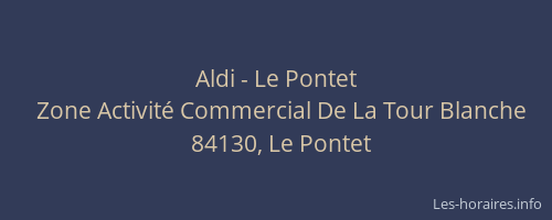 Aldi - Le Pontet