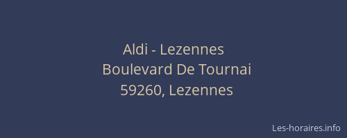 Aldi - Lezennes