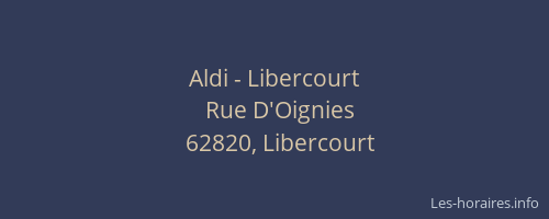 Aldi - Libercourt