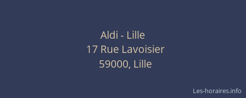 Aldi - Lille