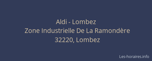 Aldi - Lombez