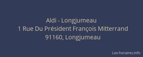 Aldi - Longjumeau