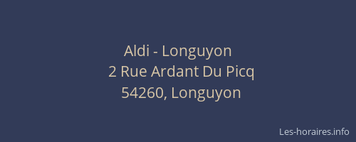 Aldi - Longuyon