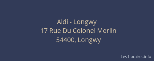 Aldi - Longwy