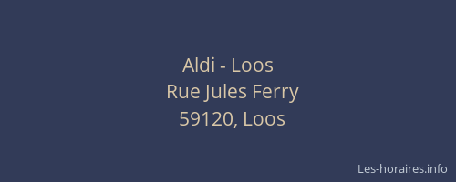 Aldi - Loos