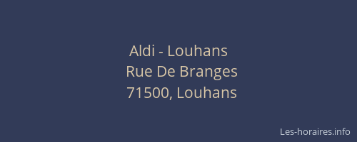 Aldi - Louhans