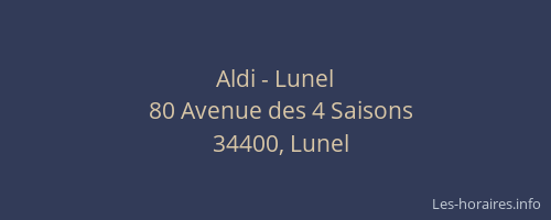 Aldi - Lunel