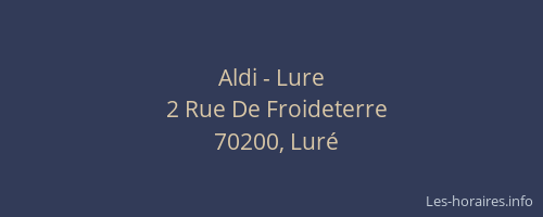 Aldi - Lure