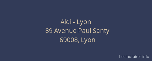 Aldi - Lyon