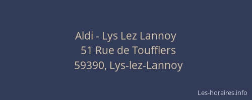 Aldi - Lys Lez Lannoy