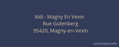 Aldi - Magny En Vexin