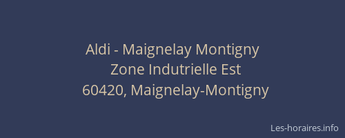 Aldi - Maignelay Montigny