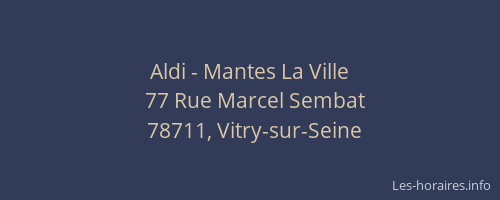 Aldi - Mantes La Ville