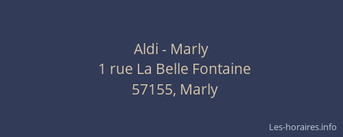 Aldi - Marly
