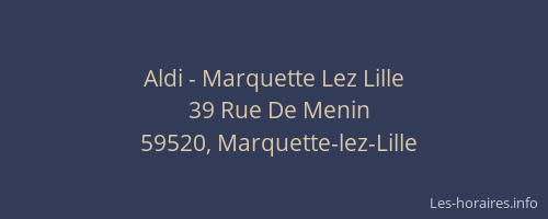 Aldi - Marquette Lez Lille