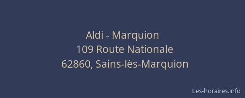 Aldi - Marquion