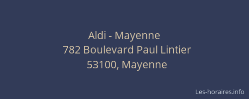 Aldi - Mayenne