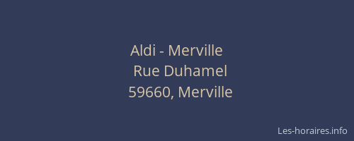 Aldi - Merville