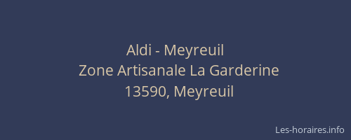 Aldi - Meyreuil