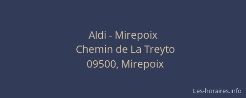 Aldi - Mirepoix