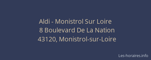 Aldi - Monistrol Sur Loire