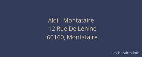 Aldi - Montataire