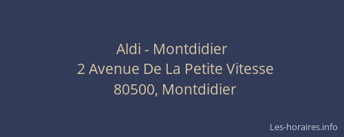Aldi - Montdidier