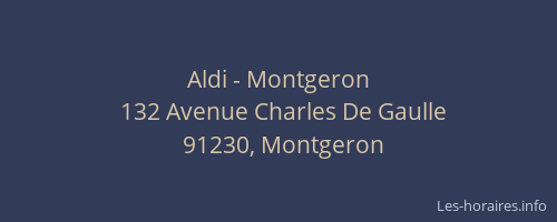 Aldi - Montgeron