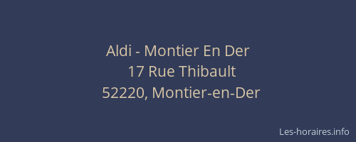 Aldi - Montier En Der