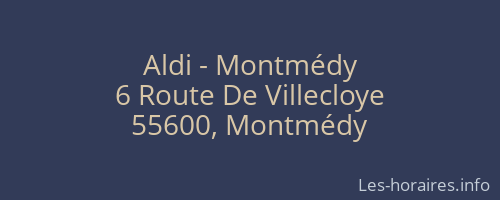 Aldi - Montmédy